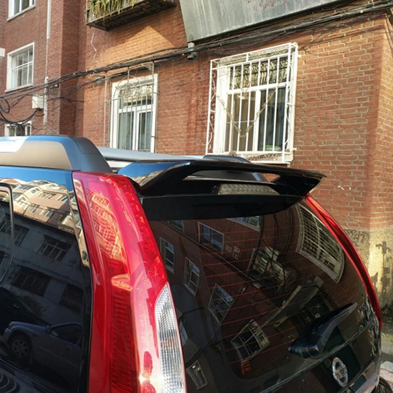 Для Nissan X-trail 2007-2013 Автомобильное украшение Непокрашенный задний спойлер Высококачественный материал ABS Крышка хвостового крыла на.