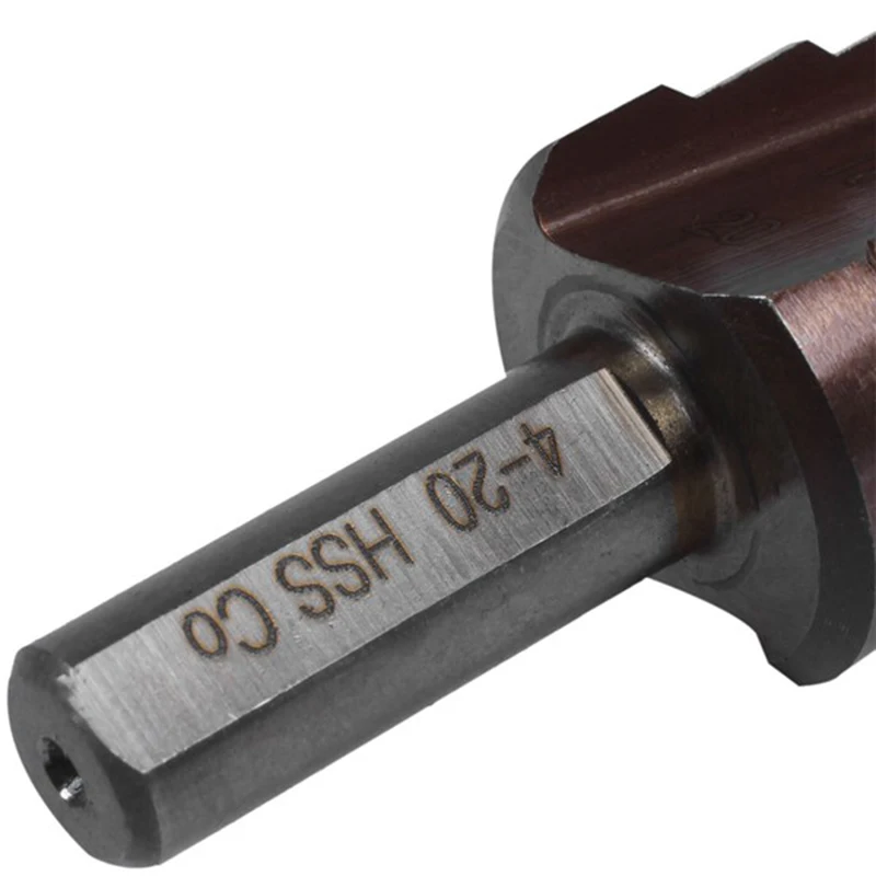 

M35-HSSCO 4-12/4-20/4-32mm Three Square Shank Straight Slot Cobalt-Plated Drill Bit