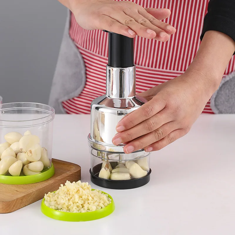 

Manual Mashed Garlic Kitchen Tool Pepper Onions Carrots Cutter Manual Pat Knife Garlic Masher for Home Kitchen Restaurant