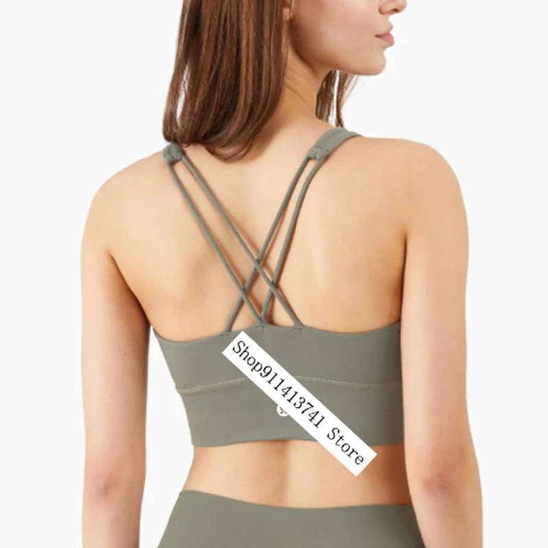 2021 New U-shaped Sports Cross Beautiful Back Women Tops