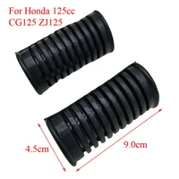 c012 motorcycle front footpegs footrest rubber pad grip cover shell for honda 125cc cg125 zj125 90mm
