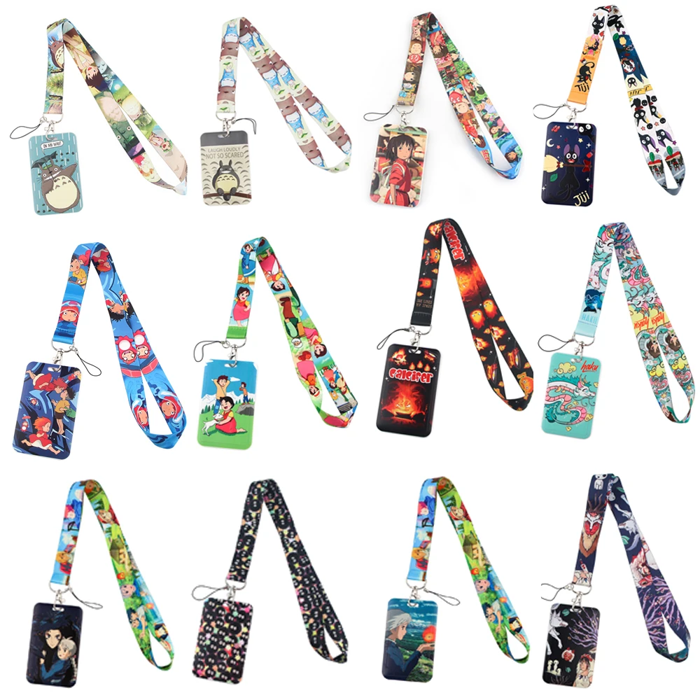 

YL639, персонажи аниме, шнурок, автомобильный брелок, персонализированная Обложка для удостоверения личности, держатель для ключей в тренажер...