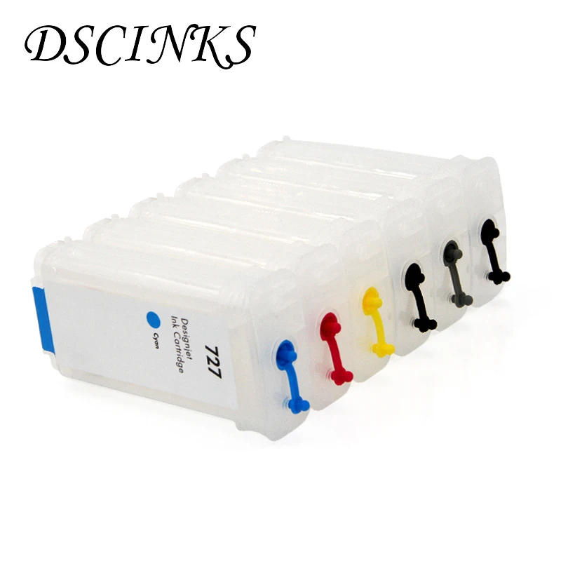 Refill cartridge For hp 727 C1Q12A B3P23A B3P19A B3P20A B3P21A B3P24 For Hp T920 T1500 T2500 T930 T1530 T2530 with one time chip