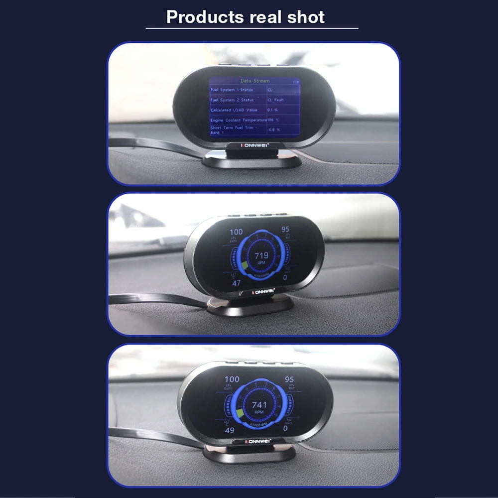 

KW206 OBD2 On-Board Computer Auto Car Digital Computer Display OBD 2 Scanner Fuel Consumption Water Temperature Gauge