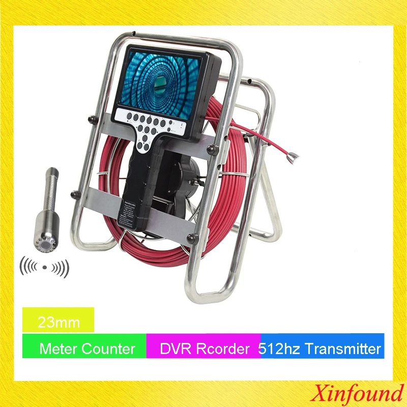 Видеокамера для обследования труб 20/30/500 м промышленный эндоскоп с поддержкой