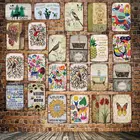 DecorMan садовая птица, ванна, ананас, виноград, оловянные вывески, постер на заказ, Металлические Картины, декор для бара, паба, LT-1797