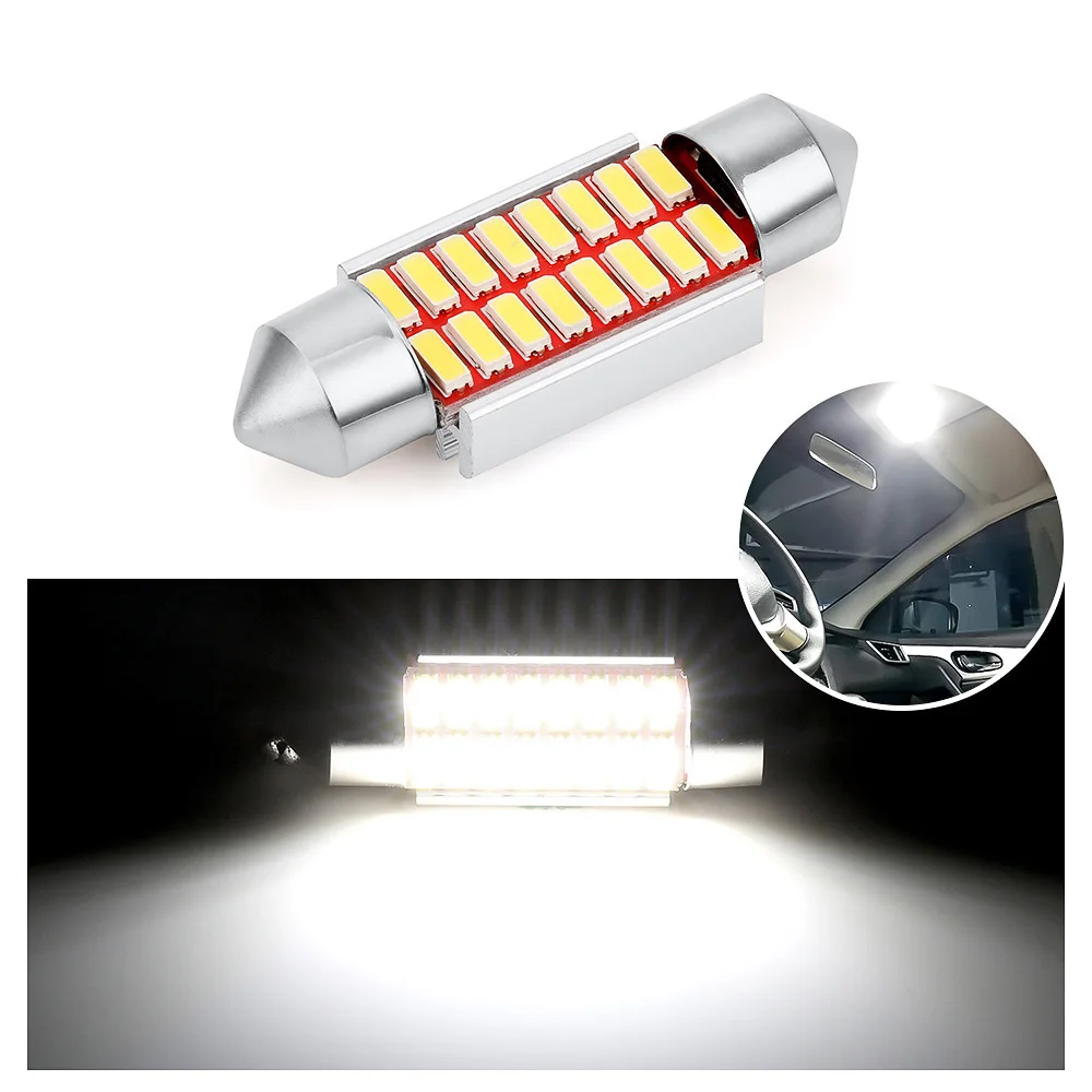 

1/2/4/10 шт. CANBUS Festoon 36 мм Светодиодная лампа C5W C10W супер яркая 4014 SMD Автомобильная Лампа Doom для интерьера автомобиля Стайлинг света