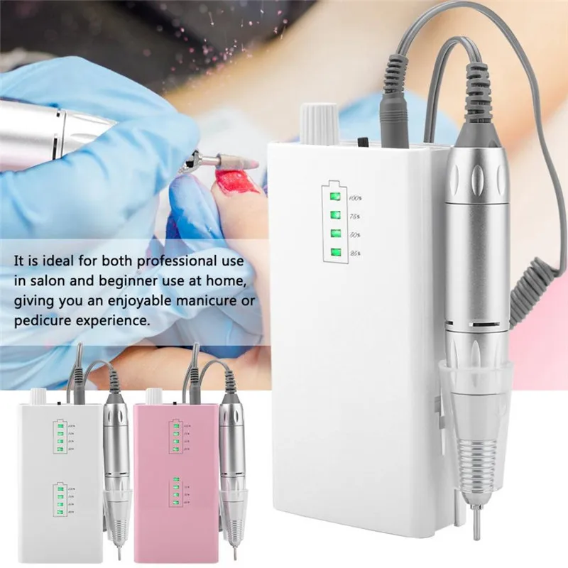 

Rechargeable Electric 3000RPM 36W Nail Drill Machine Kit cordless Nail Polisher Set Cordless Portable Manicure Set nail art tool