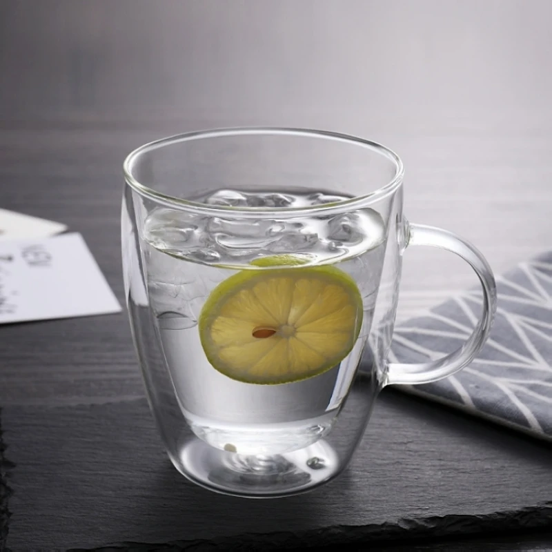 

250 ml double bottom coffee cup double bottom glass for tea cup, coffee cup and juice beer milk cup