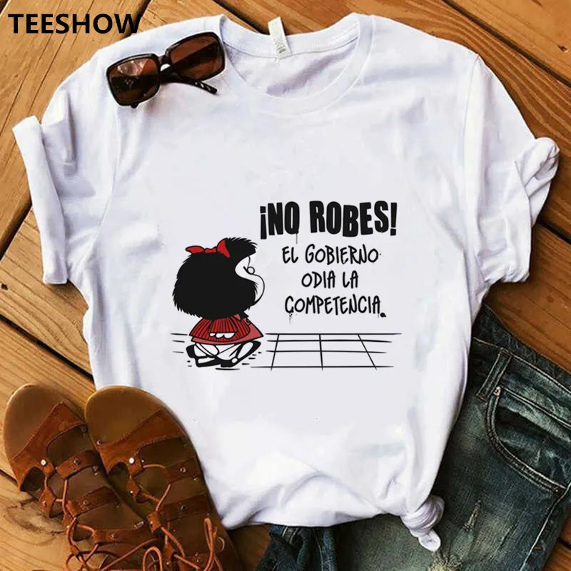 Летняя Повседневная футболка в стиле Харадзюку женская с принтом Забавные топы