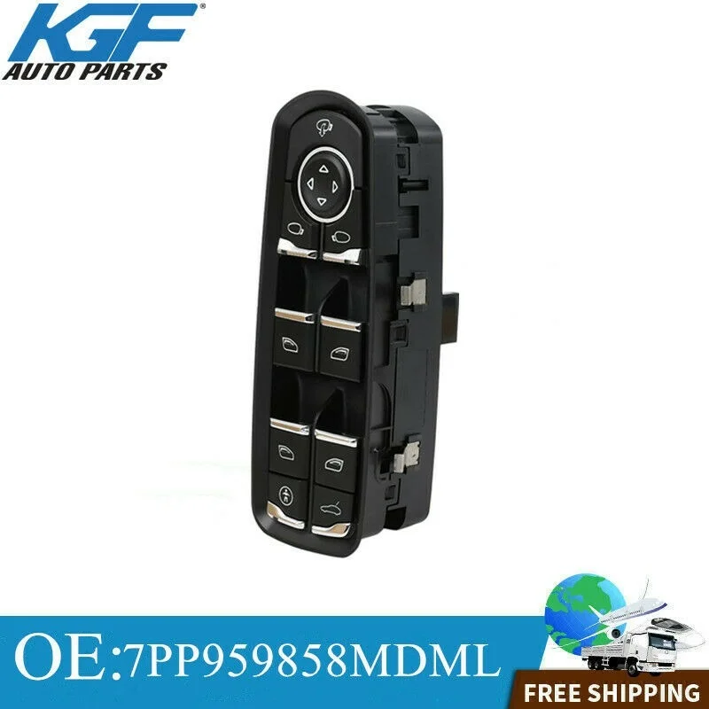 

7PP959858MDML Front Left Door Window Control Switch Fit Porsche Cayenne Panamera