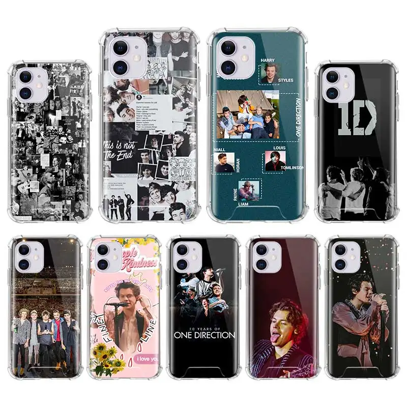 

Case For iPhone 12 mini 11 Pro Max X XS XR 7 8 6 6S Plus SE 2020 Airbag Anti Fall Cover Mobile Caso One Direction Harry Styles