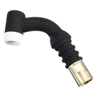 Новинка, Сварочная горелка для сварки вольфрамовым электродом, а, фонарь с гибкой головкой, черный корпус, газовое охлаждение, 26 серий, аксессуары для сварки и пайки