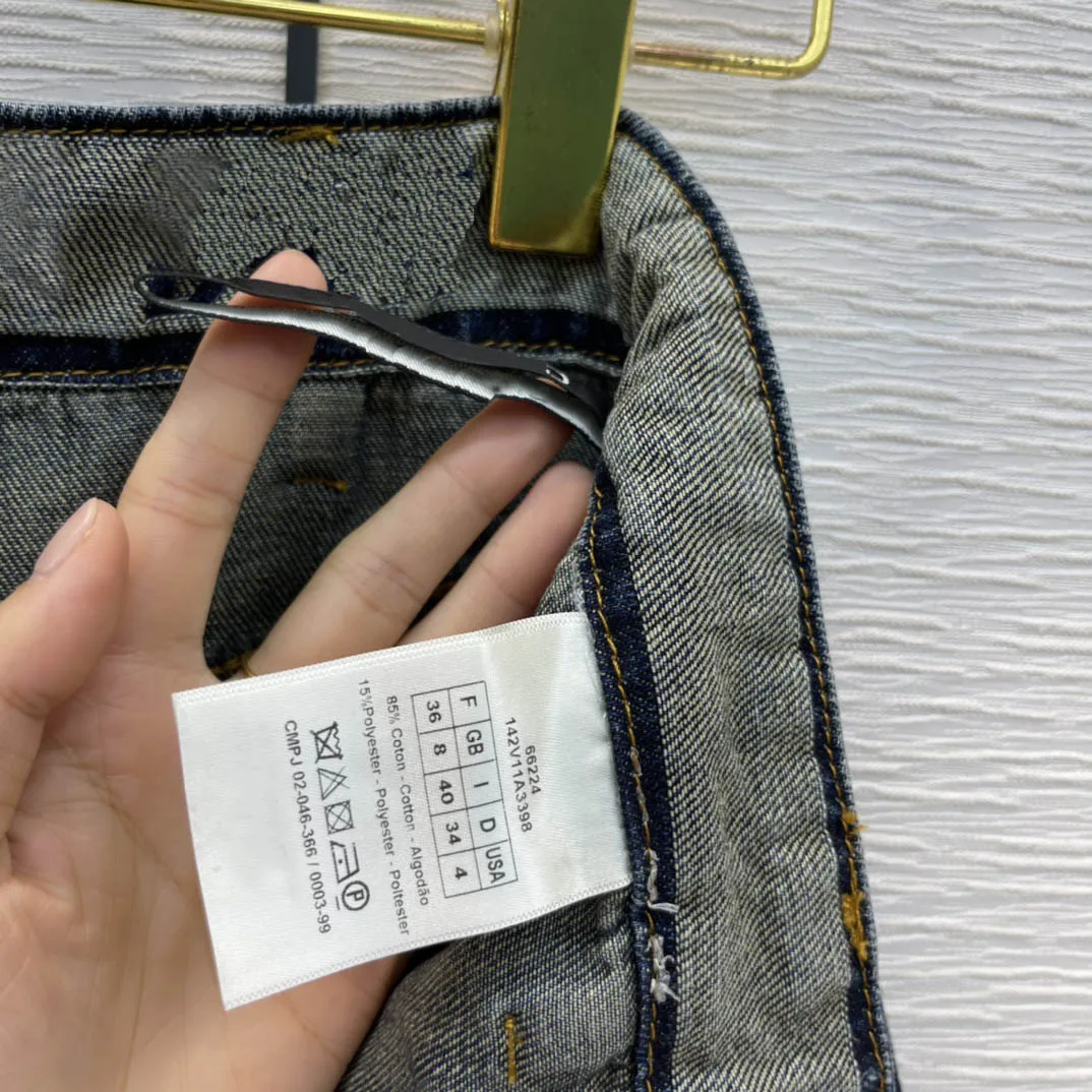 

High-end Brand Blue Jeans for Women Top Quality 3D Cut Four Pocket Loose Denim Pants Fashion High Waist Jeans Lady Autumn 2021