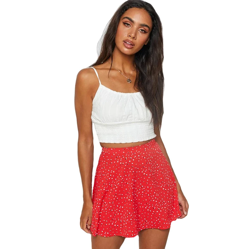 

Summer Ladies Flowers 2021 New Casual High Waist Mini Skirt