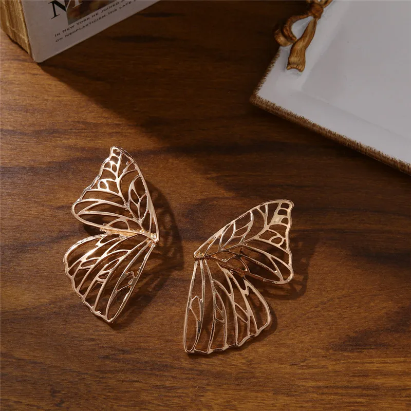 ALIUTOM Hollow Butterfly Drop Dangle Earring for Women Metal Large Wing Pendant Statement Jewelry Bijoux | Украшения и аксессуары