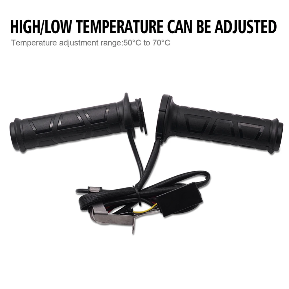 

2pcs 12V Pet WinterMetal Heating Film Heated Grips Inserts Handlebar Warmers For Universal ATV Motorcycle Handle Silicone