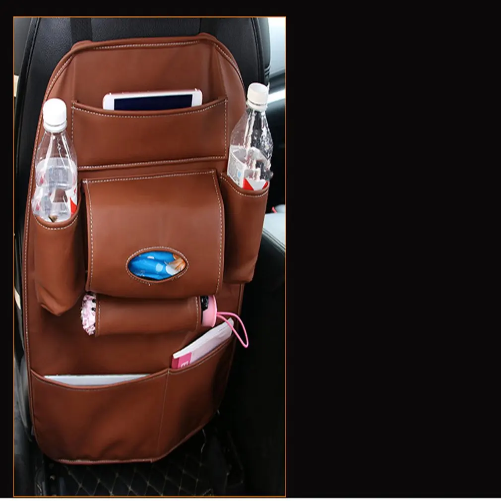 

Leather Back Storage Bag Car Storage Bag Car Storage Box Back Pocket