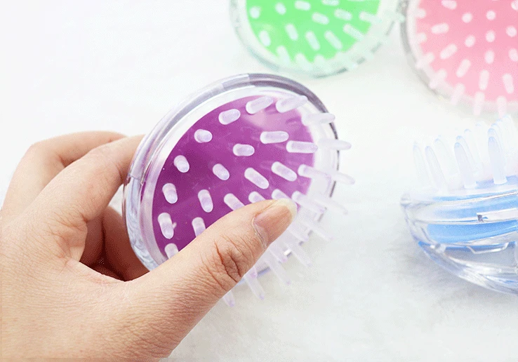 

Household Head Shampoo Massage Brush Artifact Silicone Adult Grip Men's Scalp Meridian Shampoo Massage Comb