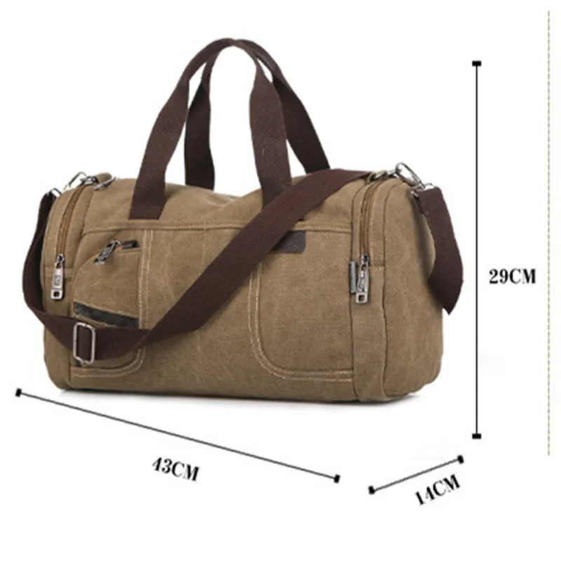 Сумка-мессенджер Scione Мужская парусиновая повседневная сумочка большой