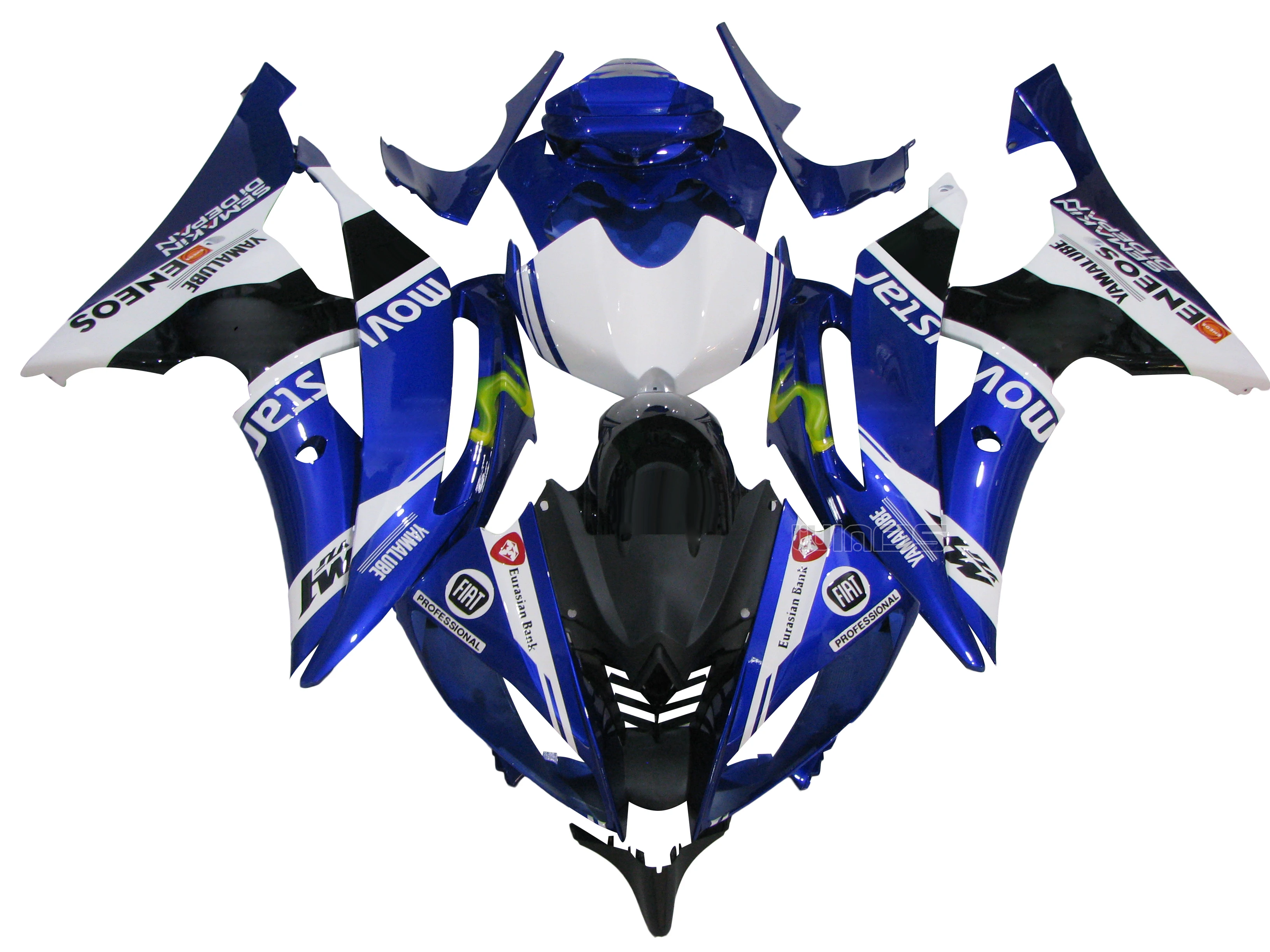 

Для Yahama YZF600 YZF R6 2008-2016 ABS впрыска Кузов обтекатель комплект сине-белые черный 2009 2010 2011 2012 2013 2014