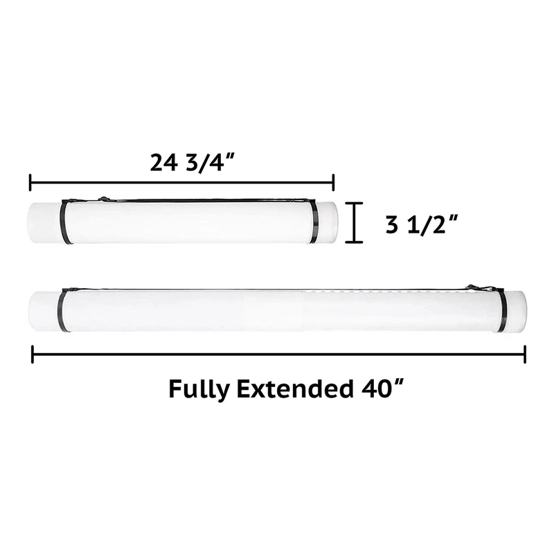 Выдвижной постер трубка плечевой ремень и Ручка Портативный прочный круглый