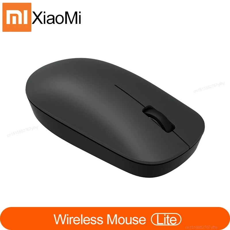 Оригинальная ультратонкая беспроводная мышь Xiaomi, 2,4 ГГц, эргономичная оптическая игровая мышь 1000 точек/дюйм для ноутбука, Windows 10 - изображение