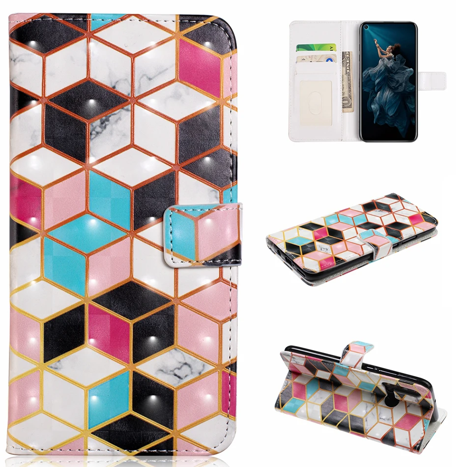 Чехол книжка с кармашком для карт Huawei P20 Lite 2019 P30 Pro P10 P8 2017 кожаные чехлы P Smart Z Y6 Y7 Y9