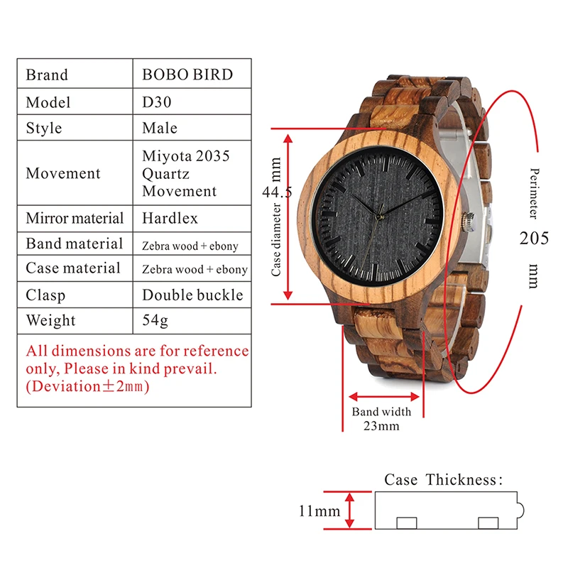 

Men Watches Personalized Customization 2020 New Quartz Wristwatch Fashion Wooden Band Christmas Gift WOODme Brand