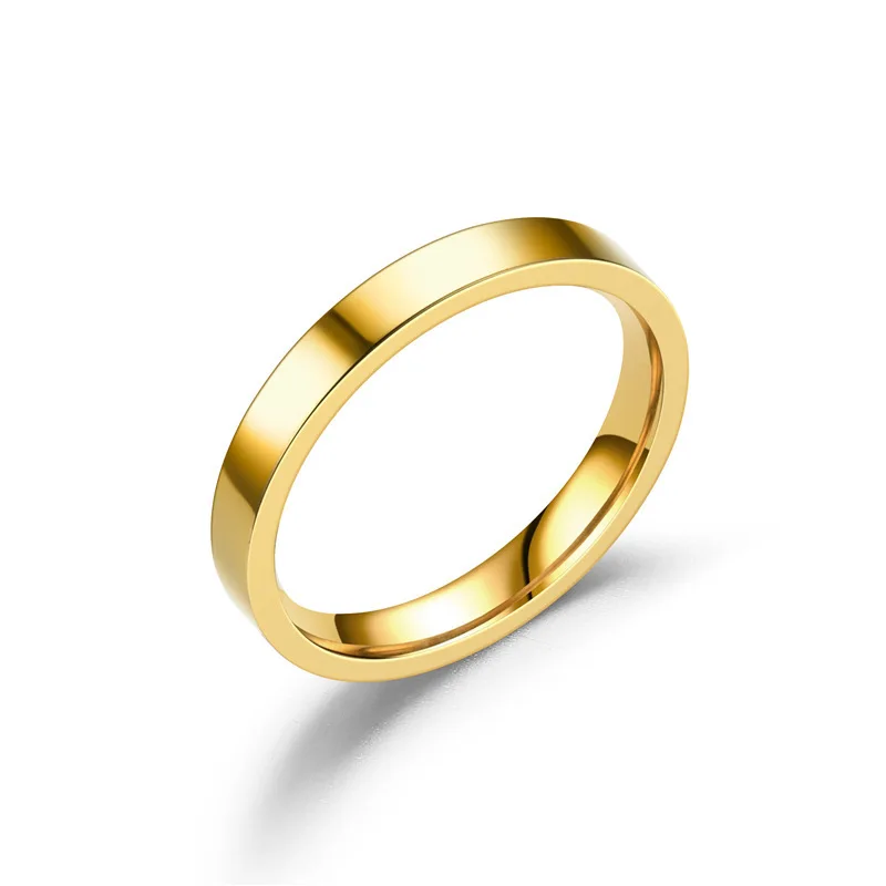 

American fashion stainless steel matte ring simple ring couple titanium steel ring Gorgeous jewelry ring men's European and
