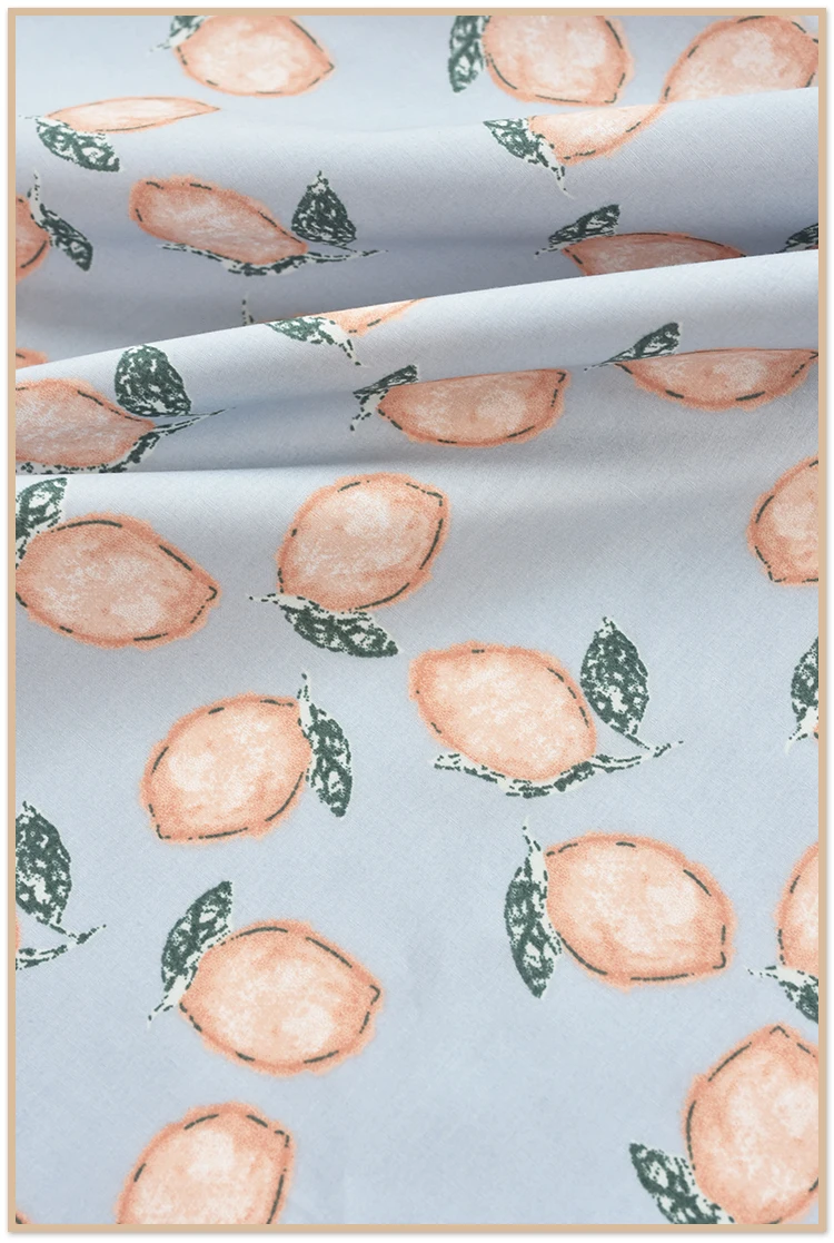145x5 0 см/шт. из хлопчатобумажной ткани с рисунками фруктов тонкая мягкая ткань