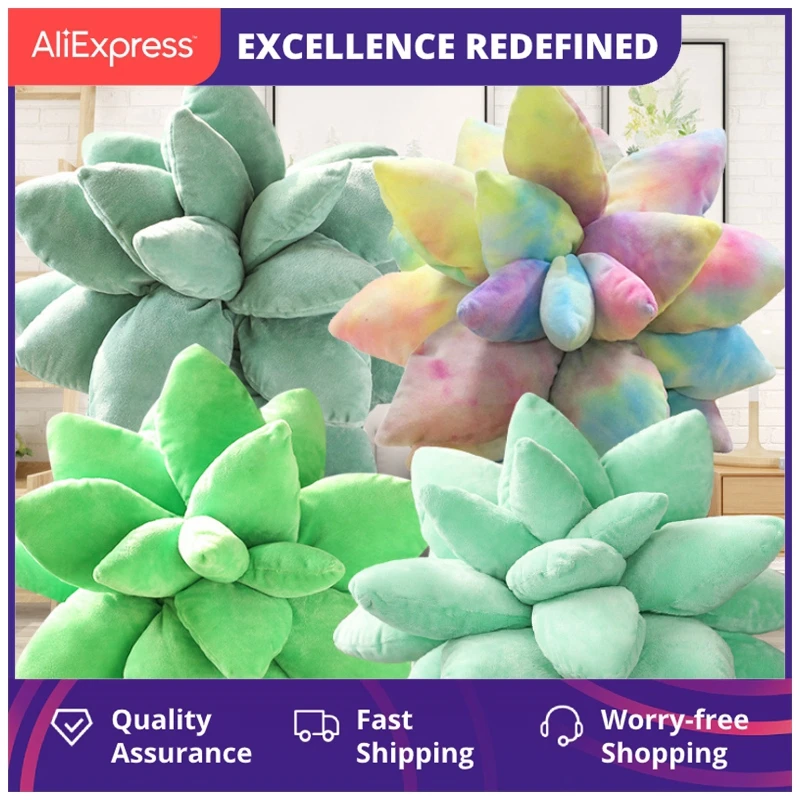 

Реалистичные Плюшевые Растения-суккуленты, 25/45 см, мягкая кукла, креативные горшечные цветы, Подушка для стула, подушка для девочек, подарок ...