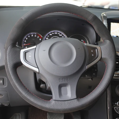 Style1 DIY крышка рулевого колеса автомобиля Оплетка на руль Volant замша для Renault Koleos 2009-2013 samsung QM5 - Название цвета: Style1