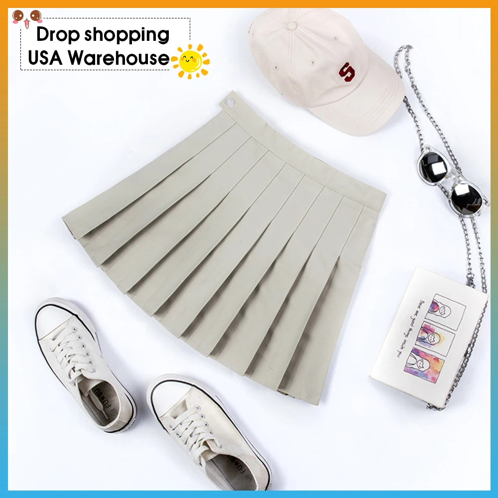 Короткое клетчатое платье с высокой талией плиссированная теннисная юбка шорты