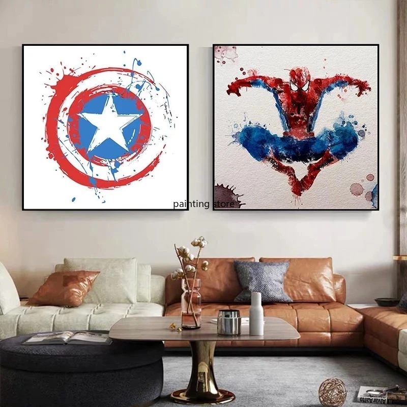 

5D Full Round Diamond Painting Diamond Embroidery Marvel SuperHero Movie Avengers Mosaic Painting Cross Stitch Kits Child Gifts