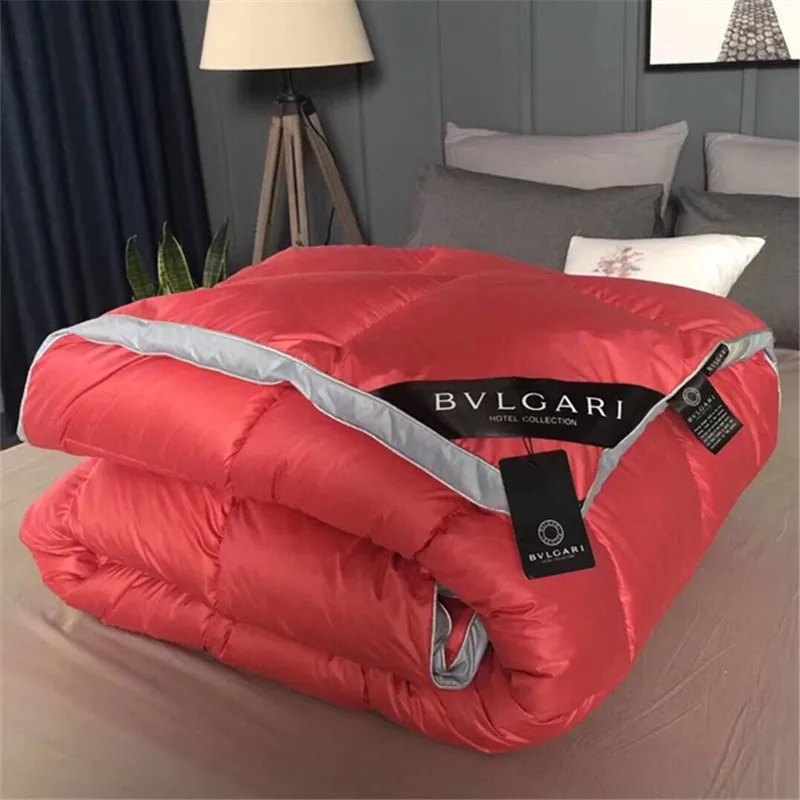 King queen полный двойной размер 100% гусиный пух белый одеяло комплект постельного