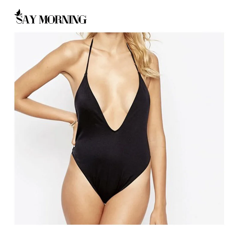 Сказать утро сексуальный глубокий v образный вырез Одна деталь купальник пуш ап