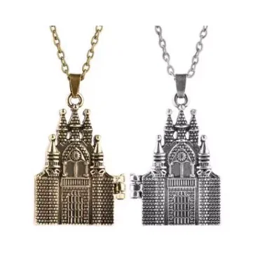 Школьное ожерелье Harried в виде волшебного замка хогварсса, объемные винтажные кулоны для влюбленных, ожерелья с подвесками для Мужчин, Ювелирные изделия