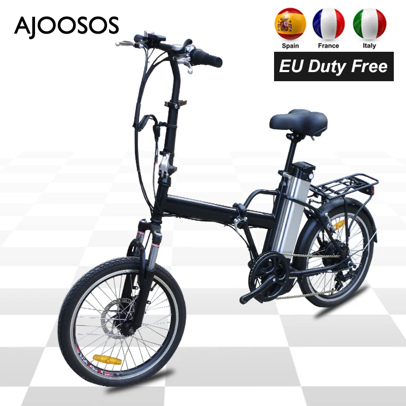 

Folding Electric Bike 36V 250W Adult Electric Bicycle 20 inch Ebike 10AH Rechargeable Battery 25KM/H bicicletas baratas