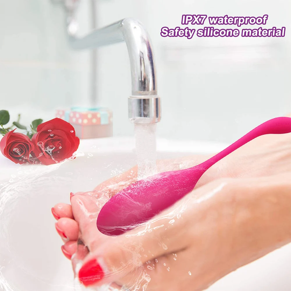 Вибратор в виде яйца Кегеля управление через приложение беспроводной пульт