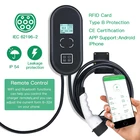 Зарядное устройство EVSE для электромобилей, 16 А, 1 фаза, EVSE, EV, зарядная станция с кабелем типа 2, IEC 62196-2, для зарядки электромобилей