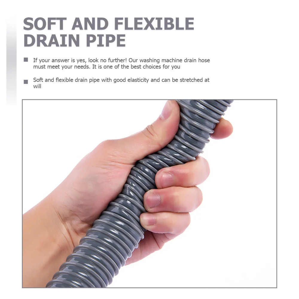 

2pcs Washing Machine Drain Hoses Thickened Pipes Home Appliance Drain Pipes