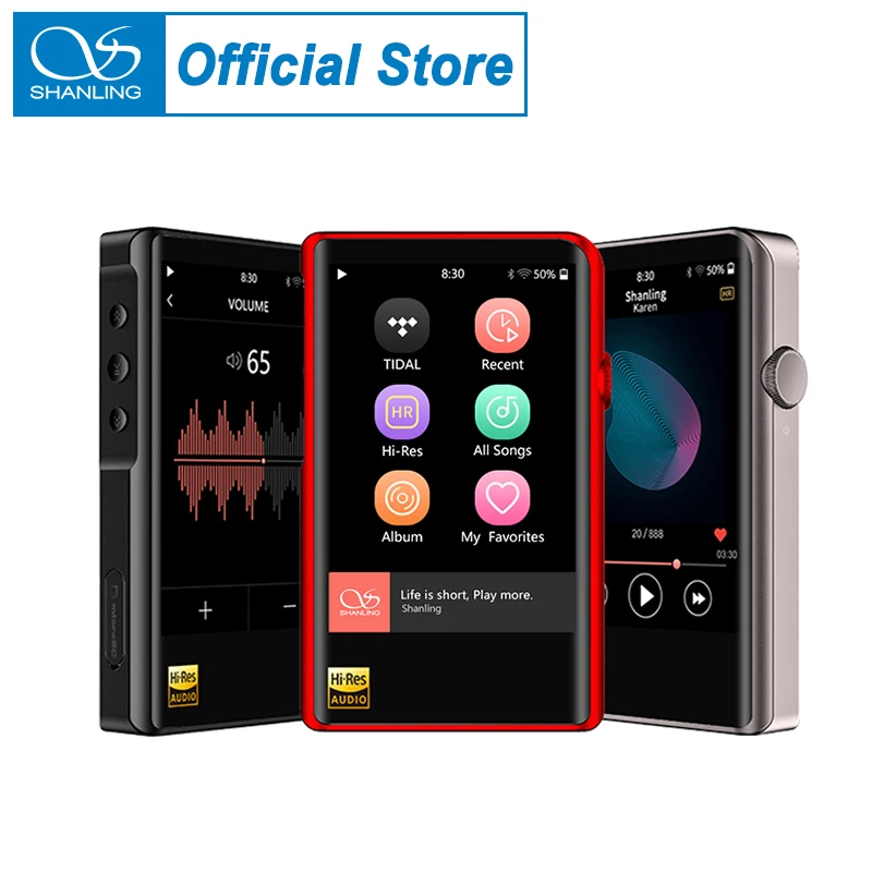 Портативный музыкальный плеер SHANLING M2X AK4490 USB DAC Bluetooth MP3 PCM32/384 DSD256 Airplay Wi Fi усилитель