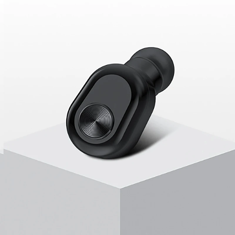 Черный Беспроводные bluetooth-наушники BL1, мини bluetooth-гарнитура, беспроводные наушники для телефона с зарядным устройством 2200 мАч - Цвет: Черный