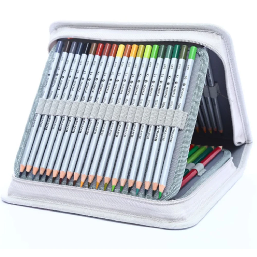 Чехол карандаш с дополнительным держателем на рукавах для акварельных цветных