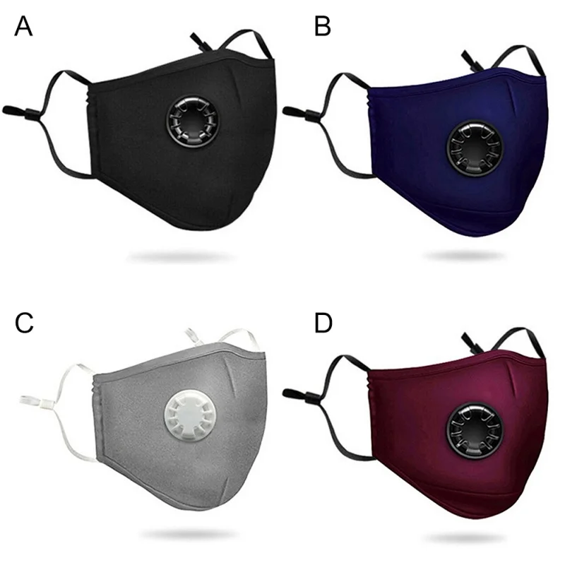 Маска для лица с дыхательным клапаном Пылезащитная маска PM2.5 фильтровальная