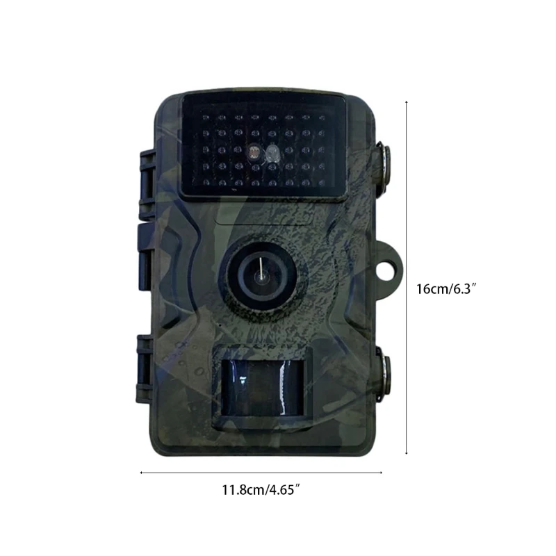 

MXLC Portable Wild Trail Camera 2.0 Colorful Screen 12MP 1080P w/ 8GB SD Card 0.8s Trigger Speed for Outdoor Hunting