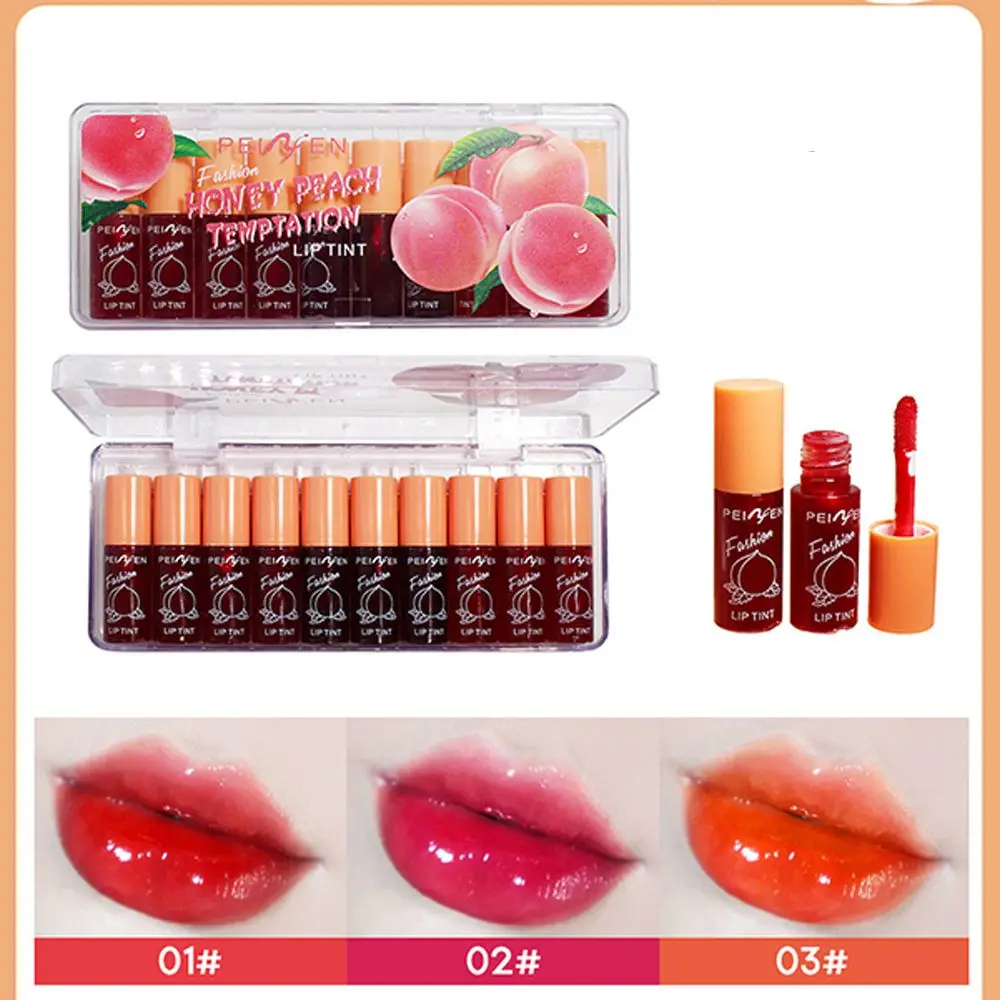 

3 Colors Moisturing Lipstick Waterproof Long Lasting Non-stick Cup Non-fading Lip Glaze Women Lip Makeup Tool