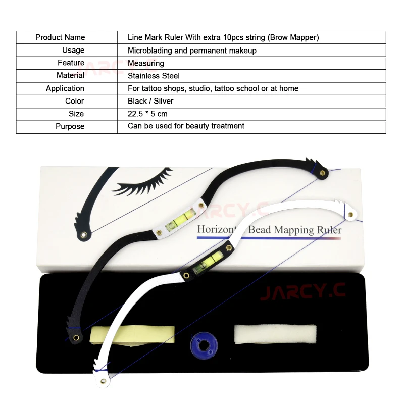 Линейка для бровей микроблейдинг построение карты позиционирование уровня