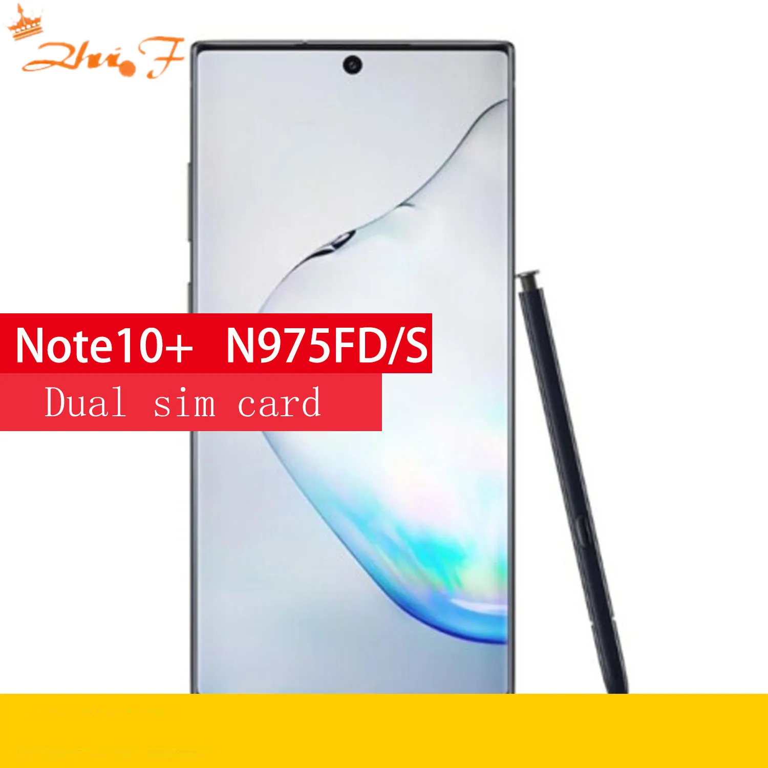 Samsung Galaxy Note10+ N975FD/S  Note10 Pro N975FD Unlocked Mobile Phone Snapdragon 855 Dual sim card Triple Cameras 12g 256g